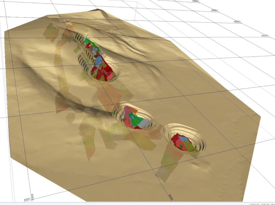 MODEL OF ECONOMIC OPEN-PIT OUTLINE AT A BASE METALS DEPOSIT
MAIN DEPOSITS INCLUDED IN TsNIGRI CONDITIONS FEASIBILITY STUDIES FOR 2000-2015